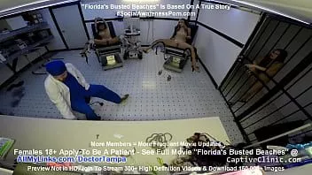 Jouer "Les meilleures plages de Floride" Asia Perez Little Mina & Ami Rogue arrêtés et se font fouiller par le docteur Tampa en se rendant à la plage de Floride @captiveclinic.com