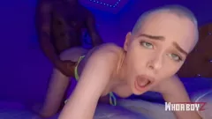 تشغيل صغيرتي الأبيض فاتنة يشتهي Deepthroat بين الأعراق وCREAMPIE
