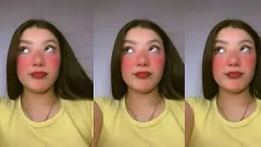 Afspelen Sexy Colombiaanse beïnvloeder ruilt make-uptutorial voor expliciete les